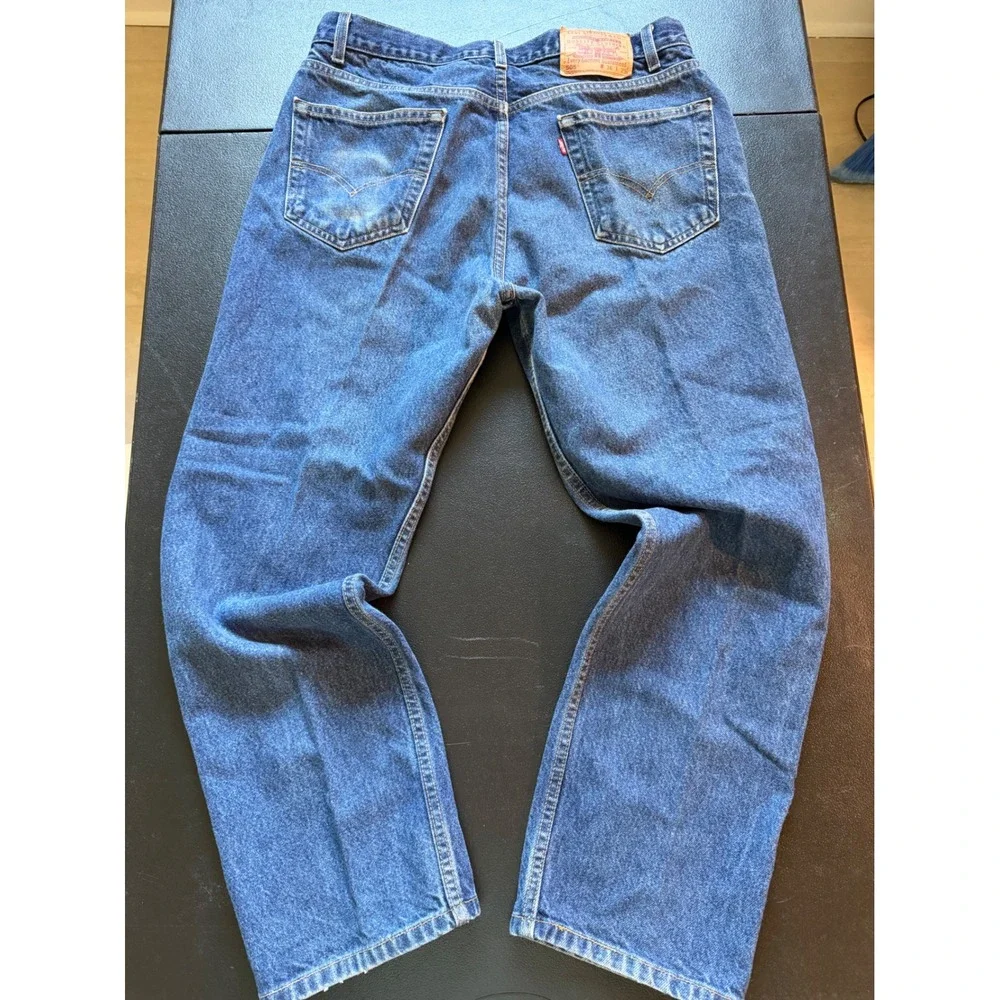 Levis 505 Regular Fit Jeans Mens 36x29 Blue Denim Straight Leg 0901 505-0216
